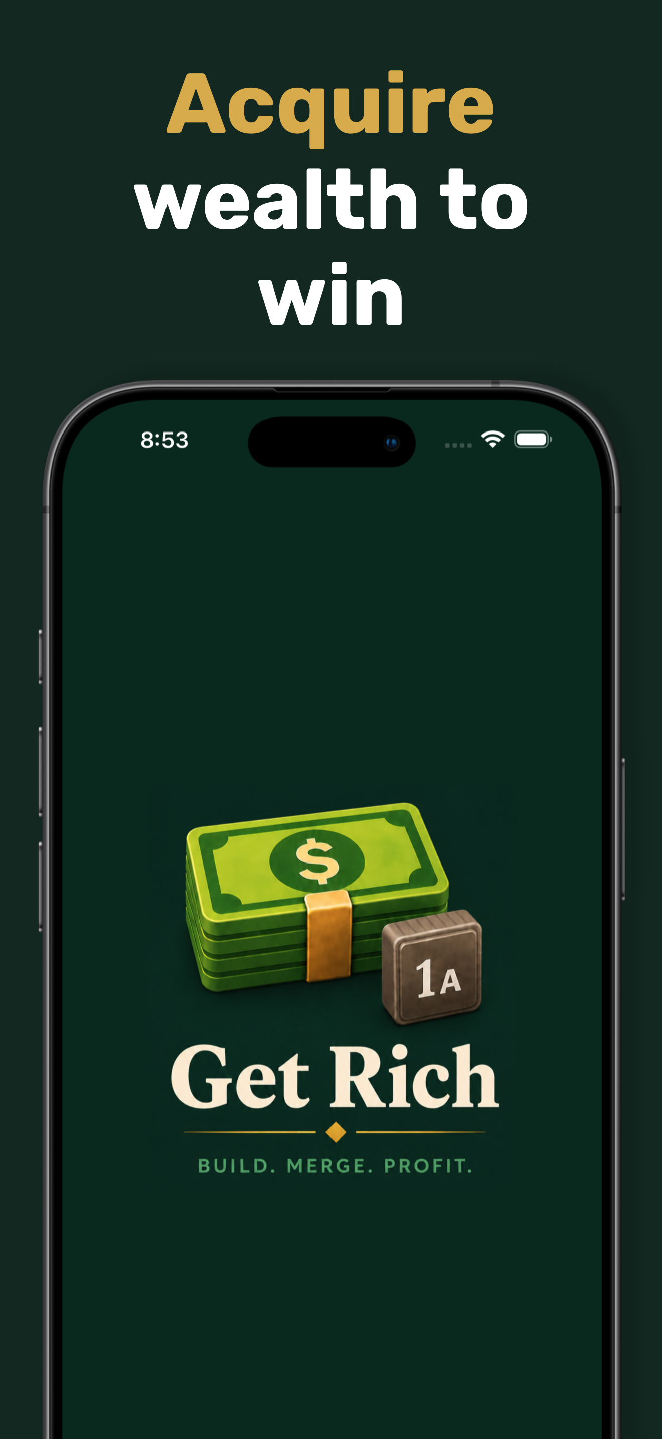 Get Rich iPhone screenshot -- player console