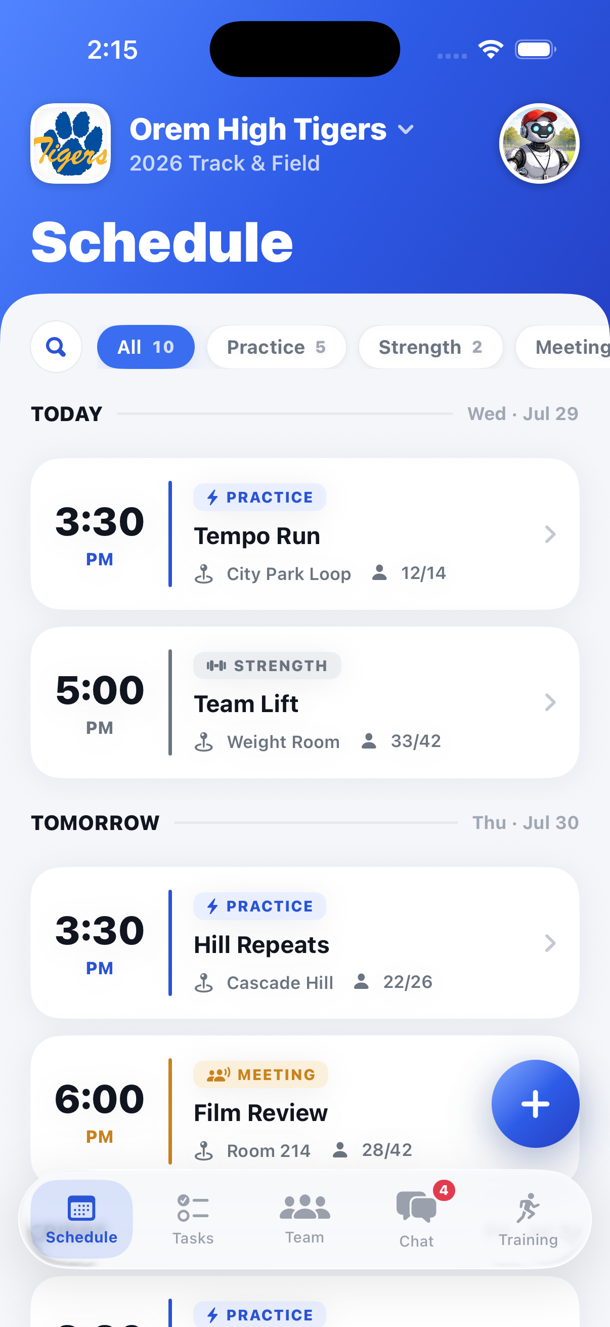 Hero app screenshot